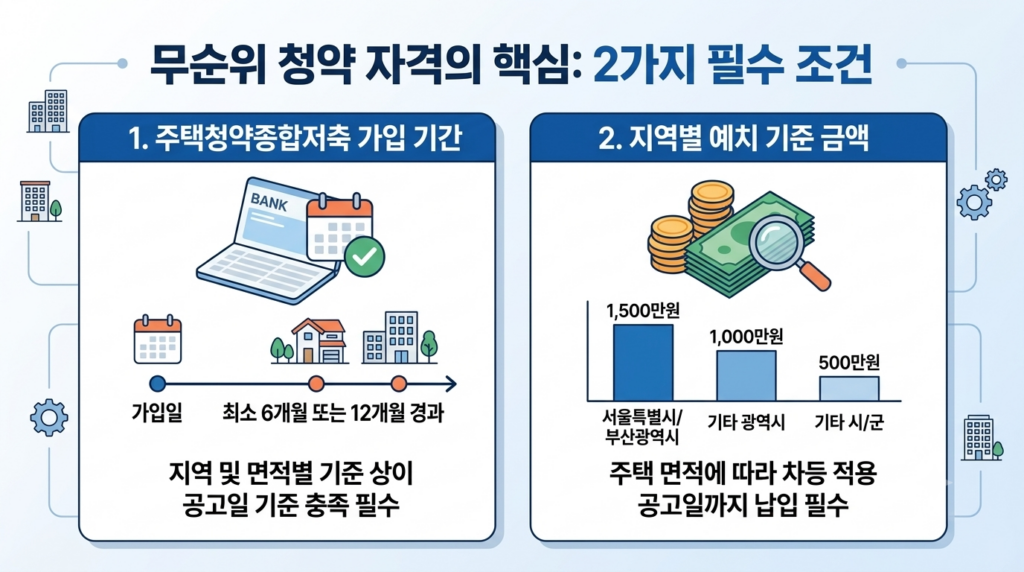 무순위 청약에 중요한 2가지.