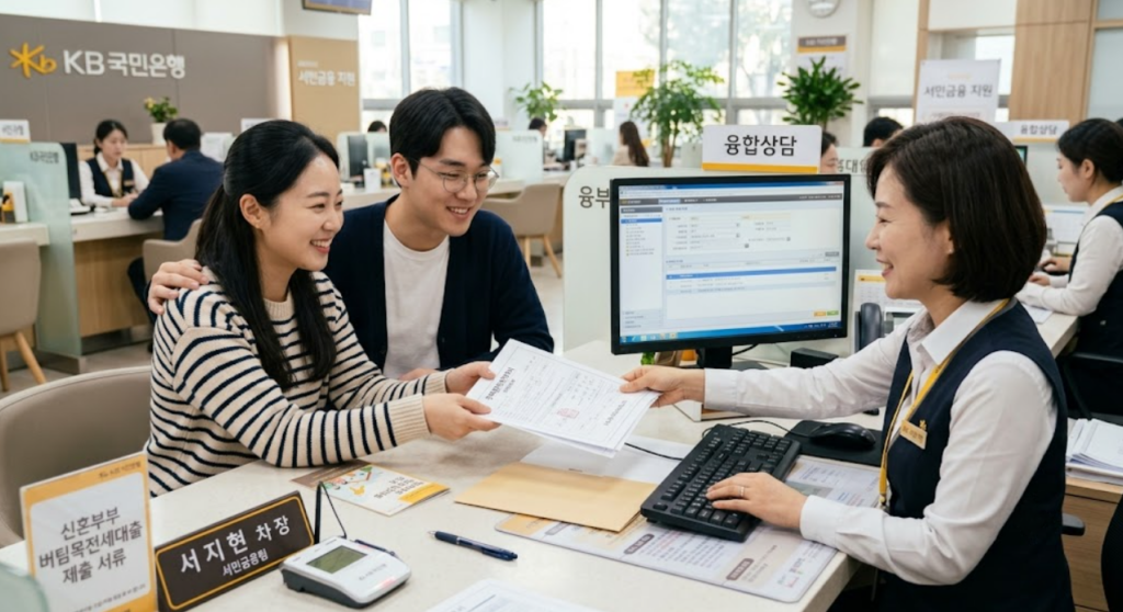 신혼부부 버팀목전세대출 은행창구