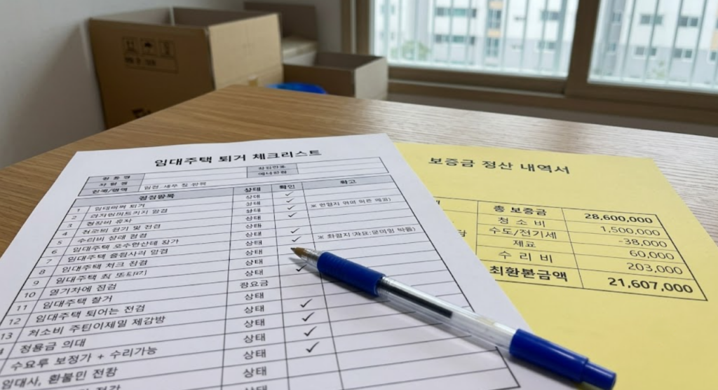 임대주택 퇴거 원상복구 체크리스트