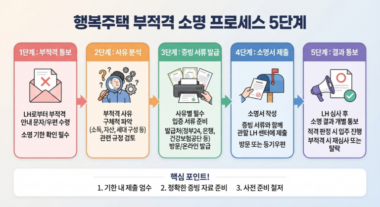 행복주택 부적격 소명 3가지 핵심 전략: 탈락 위기 극복 가이드