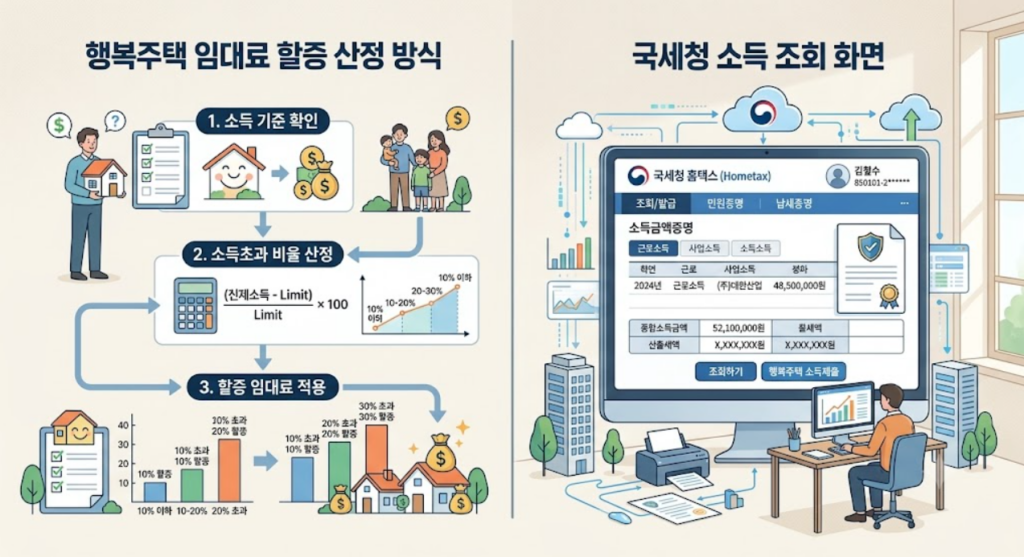 행복주택 퇴거 기준 할증방식