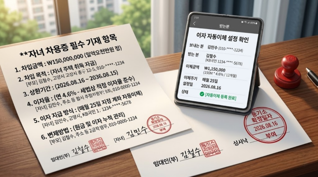 차용증 필수기입 정리